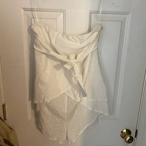 Princess Polly white strapless romper